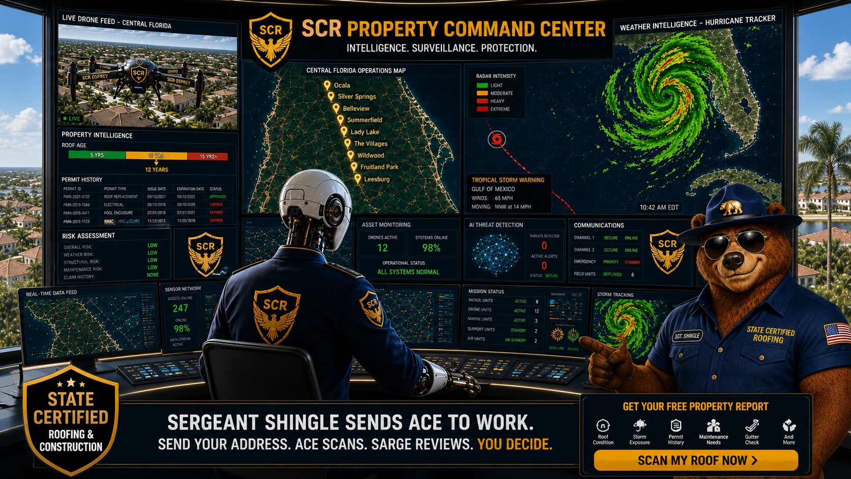 State Certified Roofing — Command Center